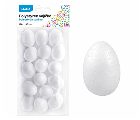 Obrázek produktu: Vajíčka polystyrenová - 4 cm - 16 ks