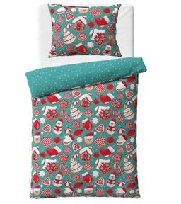 Obrázek produktu: Vánoční bavlněné povlečení - Vánoce u Perníčků