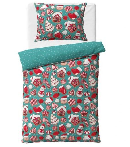 Obrázek produktu: Vánoční bavlněné povlečení - Vánoce u Perníčků