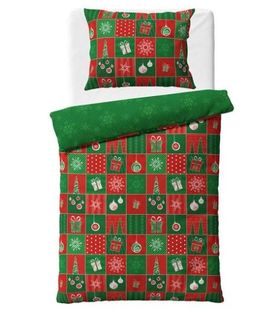 Obrázek produktu: Vánoční bavlněné povlečení - Vánoční Patchwork
