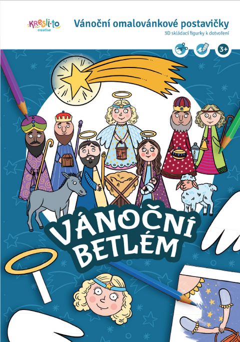 Obrázek produktu: Vánoční Betlém - Vánoční omalovánkové postavičky