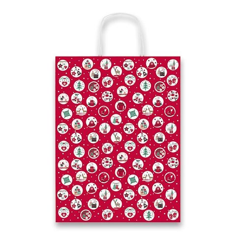 Obrázek produktu: Vánoční dárková taška Christmas Balls 36 × 46 × 12 cm