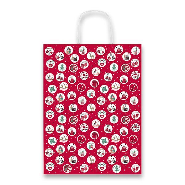 Vánoční dárková taška Christmas Balls 36 × 46 × 12 cm