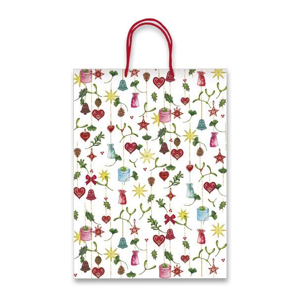 Vánoční dárková taška Christmas Decoration 20,5 × 26 × 11,5 cm