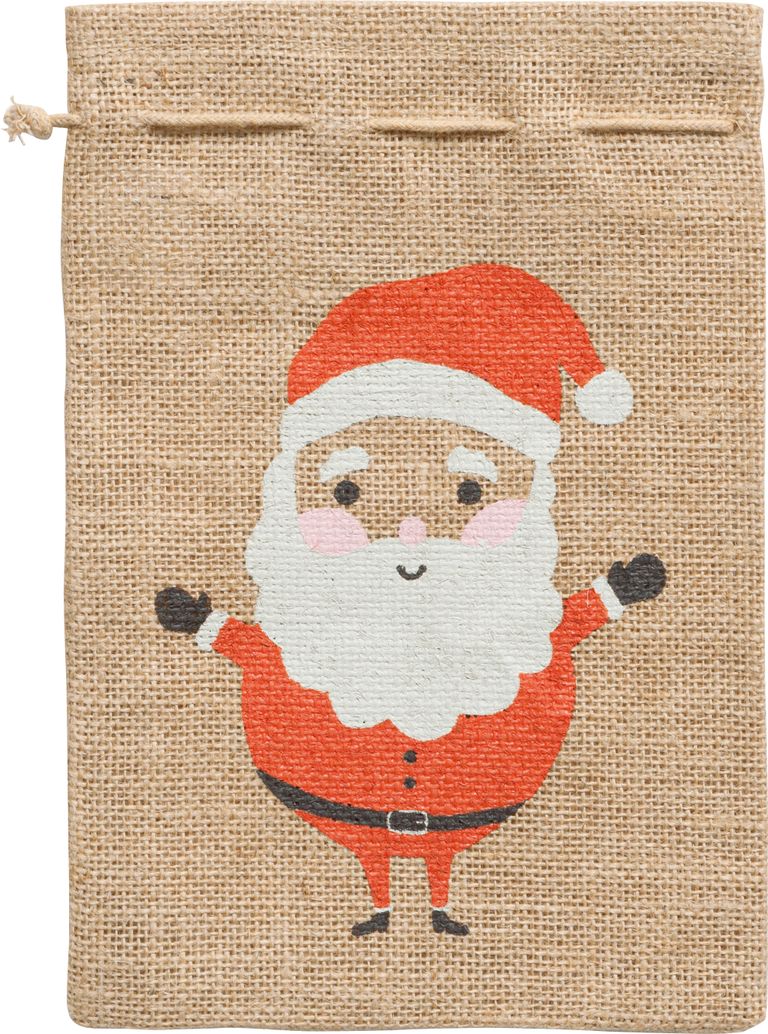 Vánoční jutový pytel - 17 × 25 cm