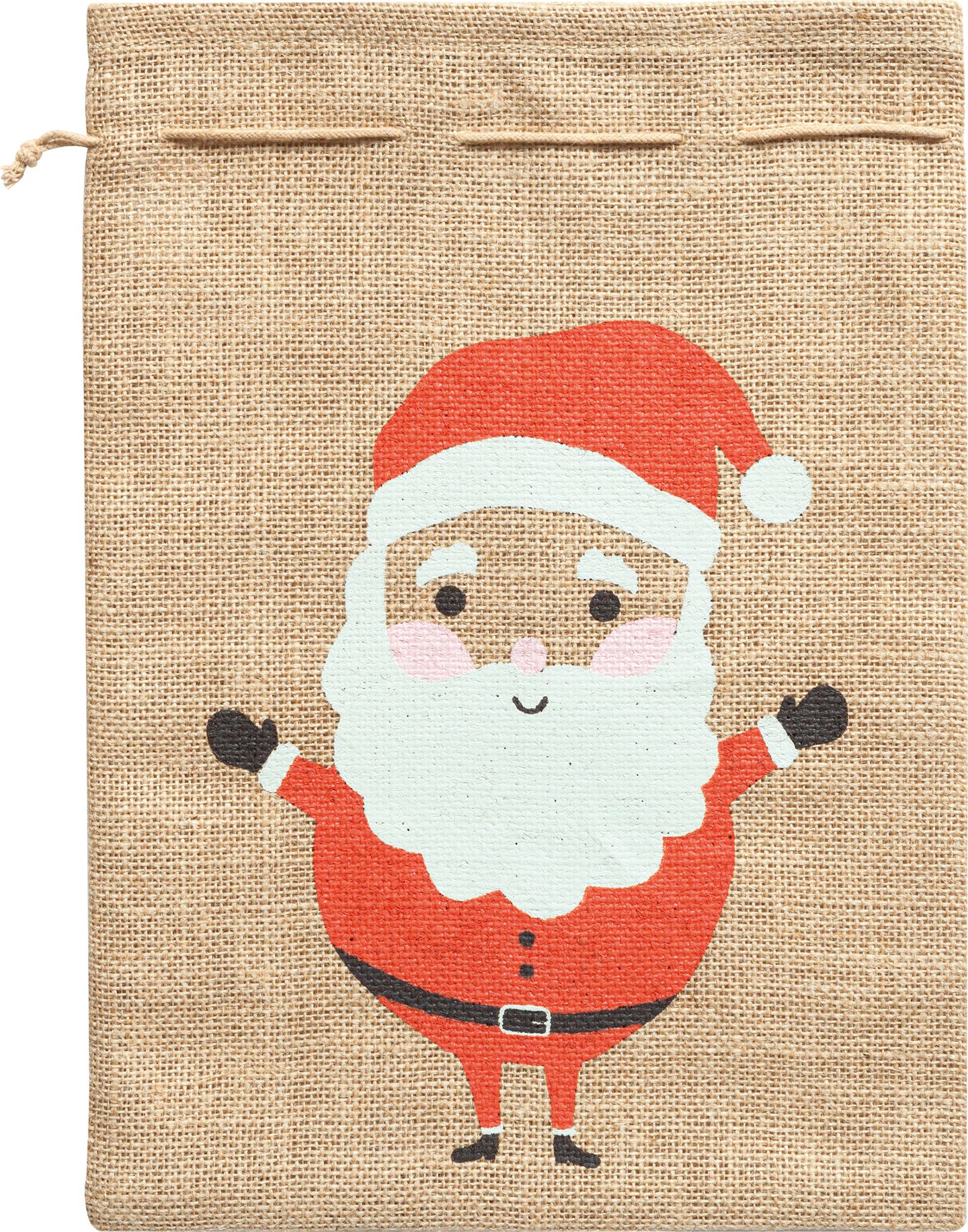 Vánoční jutový pytel - 25 × 35 cm