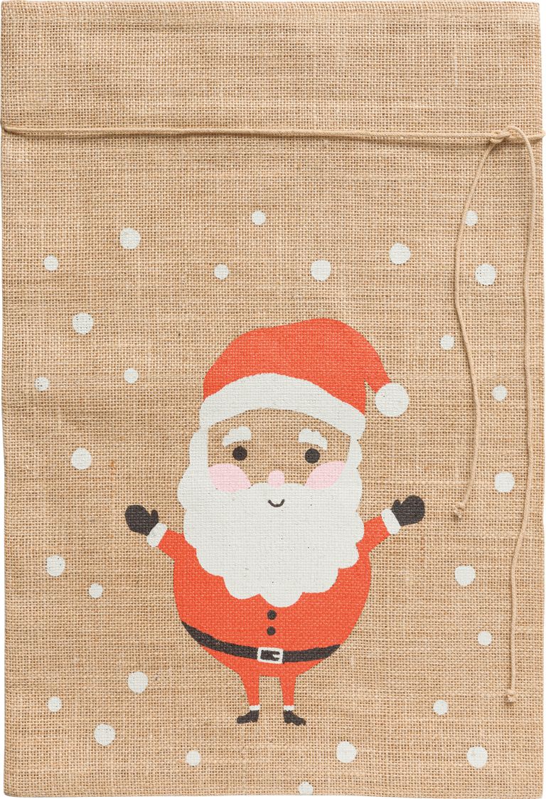 Vánoční jutový pytel - 35 × 50 cm