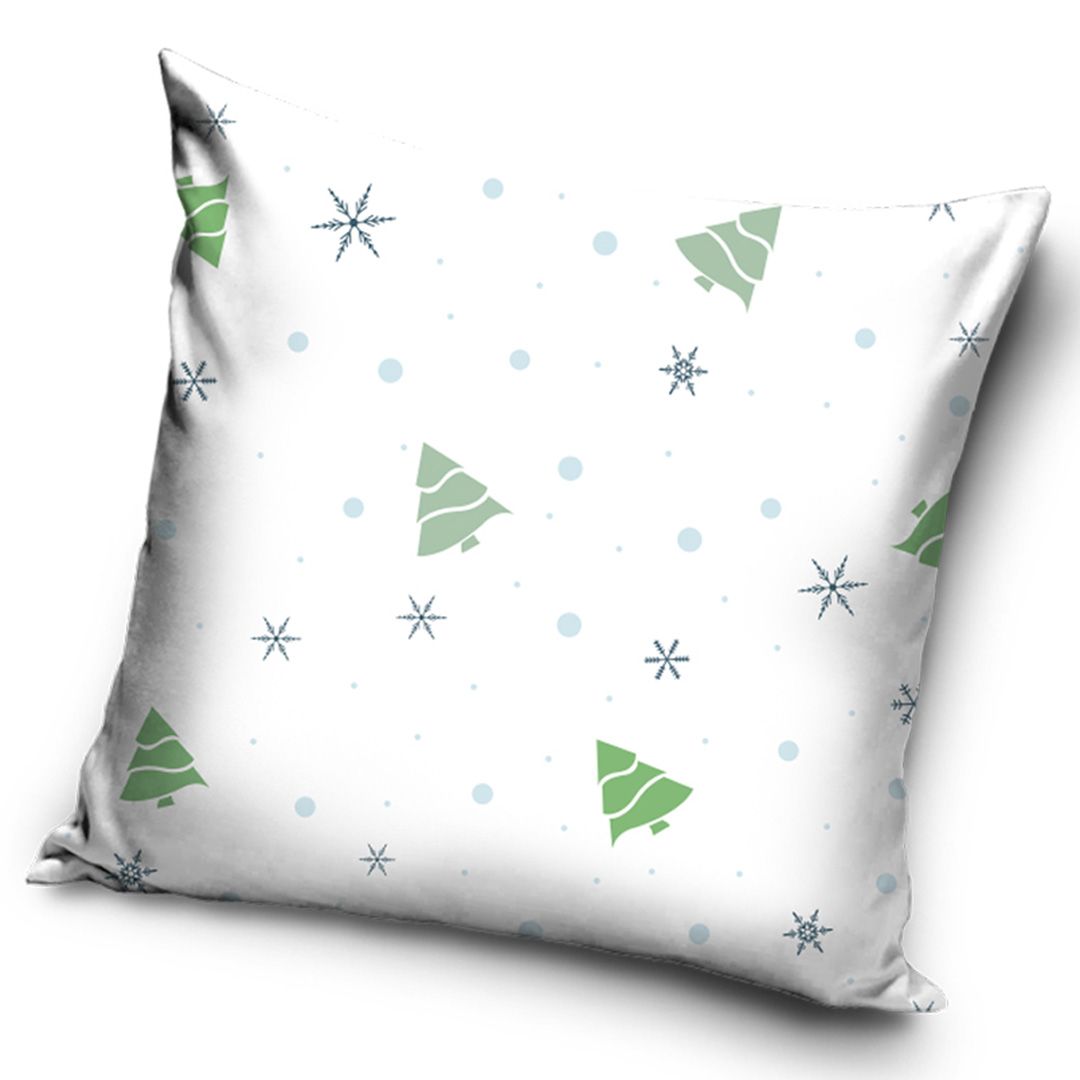 Vánoční polštářek - Bílé Vánoce
