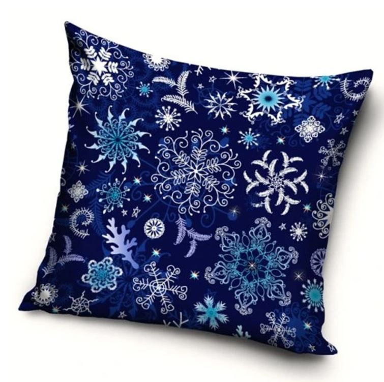 TipTrade Vánoční povlak Ledové vločky Varianta: Vánoční povlak Ledové vločky 40x40 cm