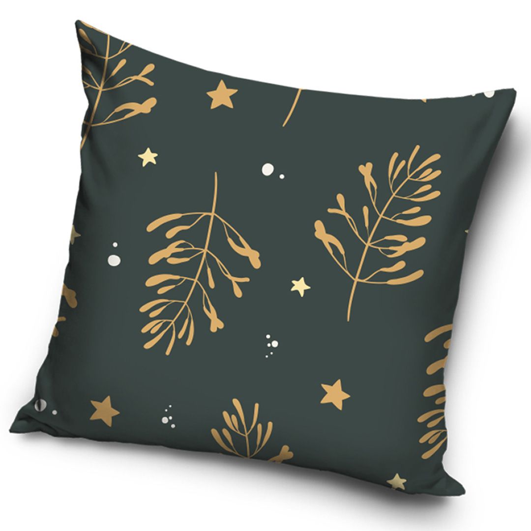 Vánoční polštářek - Šedé Kouzlo Jmelí