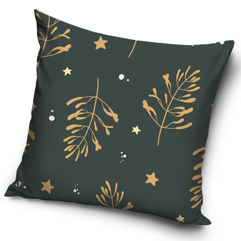 Vánoční polštářek - Šedé Kouzlo Jmelí