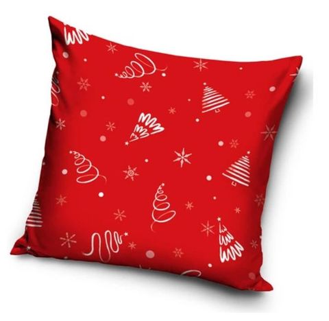 Obrázek produktu: Vánoční polštářek vločky a stromečky