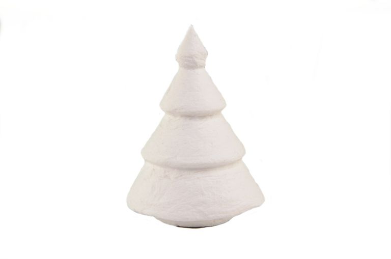 Vánoční stromeček vatový, výška 53mm, 10ks v sáčku