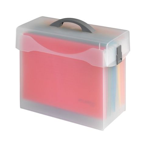 Obrázek produktu: Variobox, 5 barevných závěsných desek A4, PP, transparentní