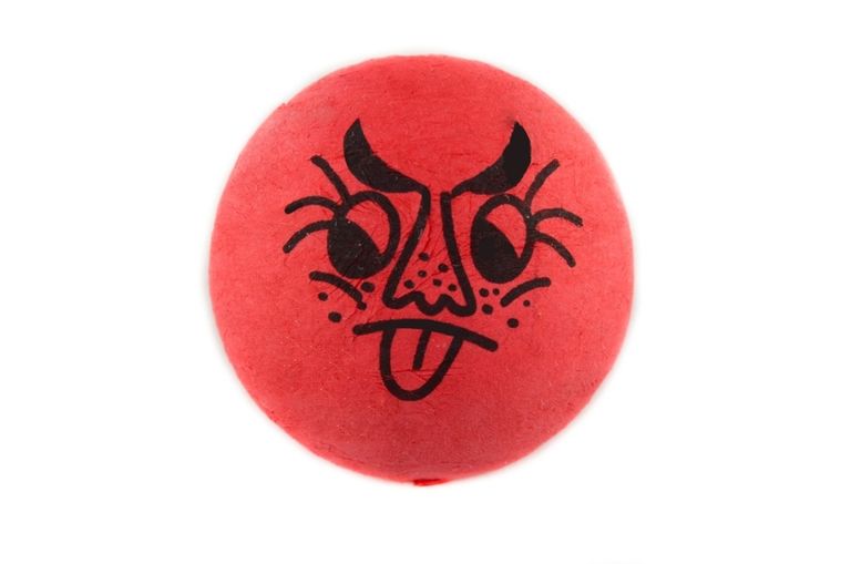 Vatové hlavičky čertík, Ø 24mm, 10ks v sáčku