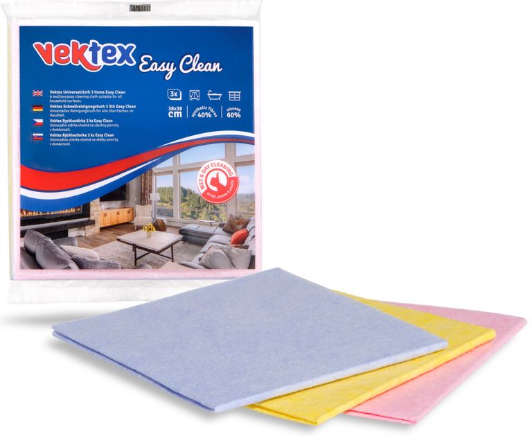 Vektex Simple rychloutěrky 38 x 38 cm - mix barev (3ks)
