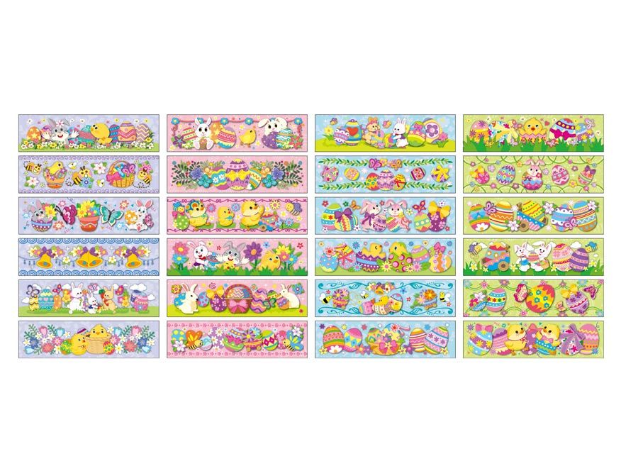 Velikonoční obtisk na vajíčka - košilky, mix motivů