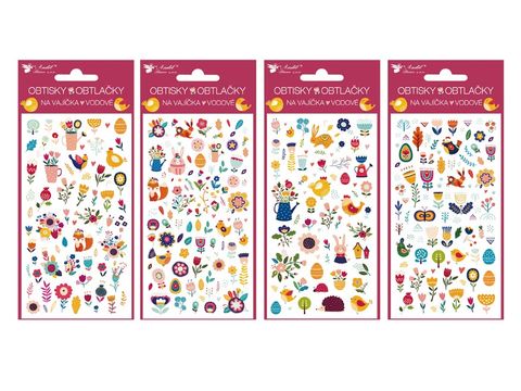 Obrázek produktu: Velikonoční obtisky na vajíčka 7900 vodové - Zvířátka a kytičky - 1 ks