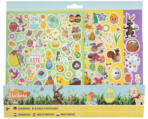 Obrázek produktu: Velikonoční samolepky, 200 ks, 4 archy