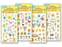Obrázek produktu: Velikonoční samolepky na vajíčka gelové - Veselé Velikonoce - 1 ks
