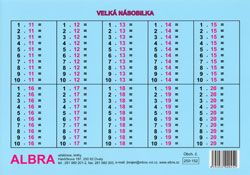 Obrázek produktu: Velká násobilka - tabulka lamino A5