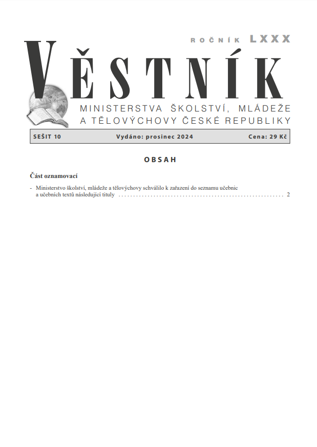 Věstník MŠMT ČR 2024/010