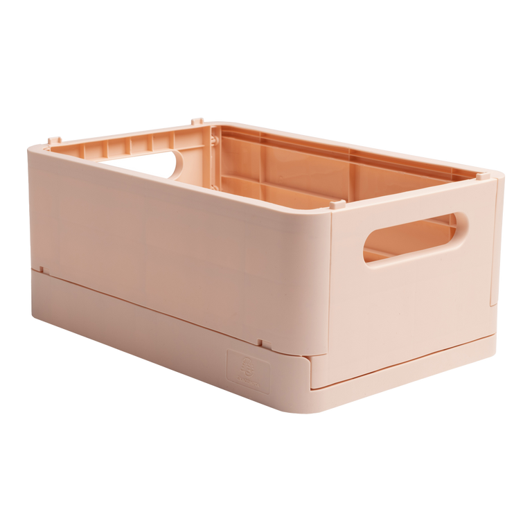 Víceúčelový skládací box Skandi midi, PP - lososový