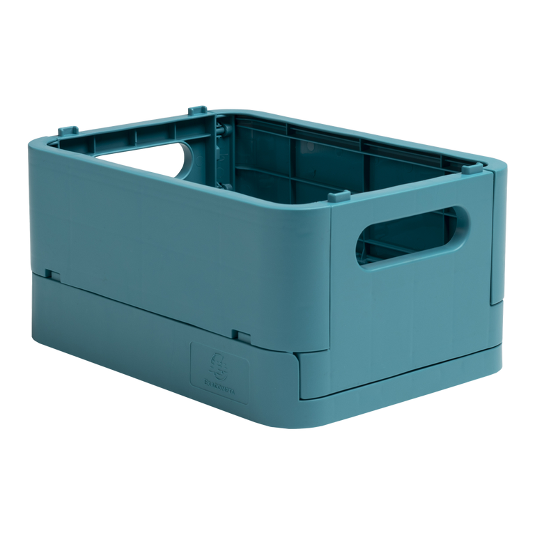 Víceúčelový skládací box Skandi mini, PP - petrolejový