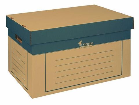 Obrázek produktu: Victoria Archivační krabice s víkem 2 ks - přírodní