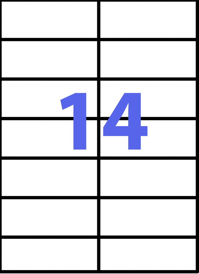 Victoria Samolepicí etikety A4 100 ks - 105 × 42,4 mm