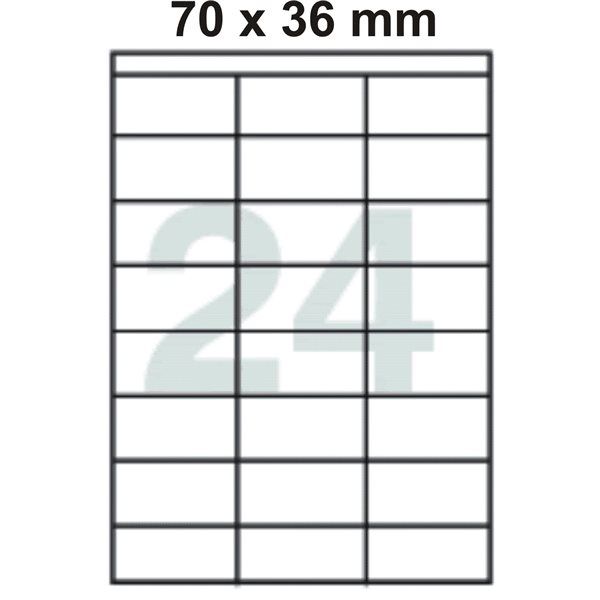 Victoria Samolepicí etikety A4 100 ks - 70 × 36 mm
