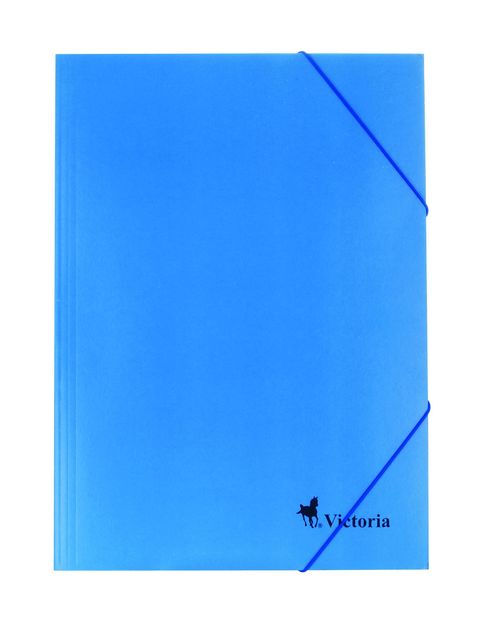 Obrázek produktu: Victoria Spisové desky s gumou A4 karton - modré