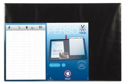 Obrázek produktu: Viquel Psací podložka na stůl 40 × 60 cm - černá s průhlednou kapsou