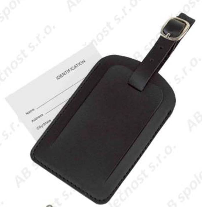 Visačka na kufr 10,3 x 6,5 cm