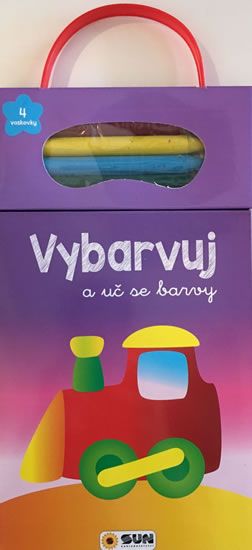 Vláček - Vybarvuj a uč se barvy NAKLADATELSTVÍ SUN s.r.o.
