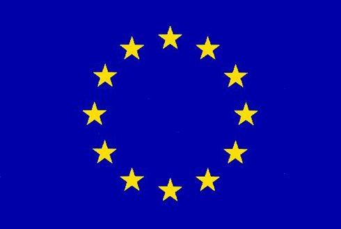 Vlajka EU - prapor, karabiny na zavěšení 90 × 60