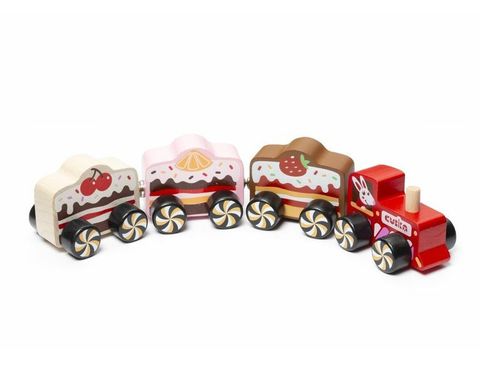 Obrázek produktu: Vlak "Cakes" - dřevěný vláček s magnety 4 díly