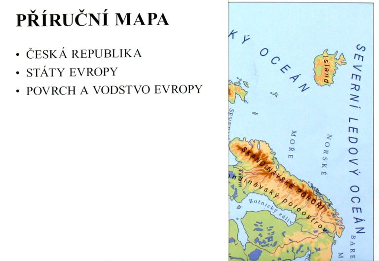 Vlastivěda 5.r. ČR jako součást Evropy - náhradní  Příruční mapa