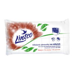 Obrázek produktu: Vlhčené úklidové ubrousky Linteo - na nábytek - 40 ks
