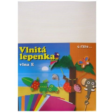 Obrázek produktu: Vlnitý papír 260g - 34,5 × 24,5 cm - 10 listů - bílá