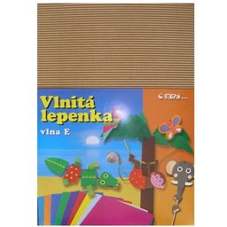 Obrázek produktu: Vlnitý papír 260g - 34,5 × 24,5 cm - 10 listů - natur