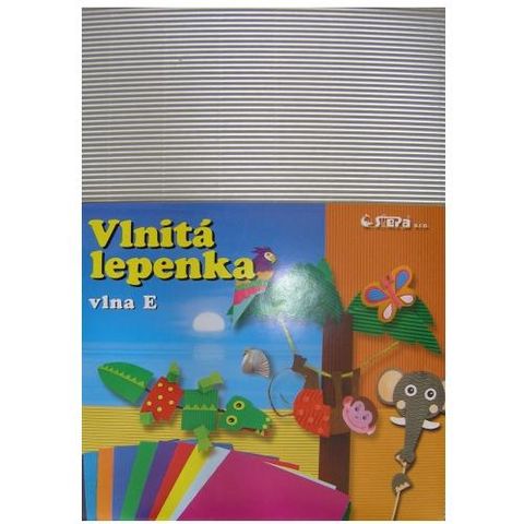 Obrázek produktu: Vlnitý papír 260g - 34,5 × 24,5 cm - 10 listů - stříbrná