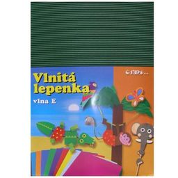 Obrázek produktu: Vlnitý papír 260g - 34,5 × 24,5 cm - 10 listů - tmavě zelená