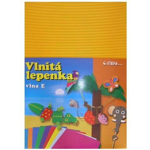 Obrázek produktu: Vlnitý papír 260g - 34,5 × 24,5 cm - 10 listů - žlutá