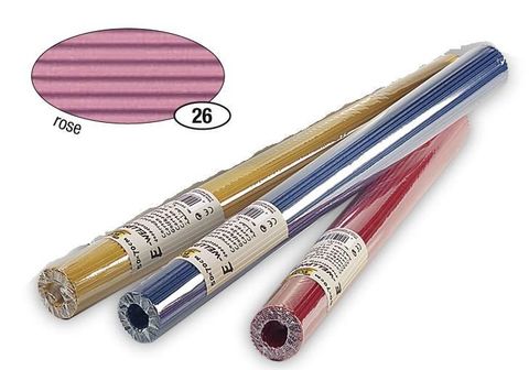 Obrázek produktu: Vlnitý papír, role 50 × 70 cm - barva růžová světlá