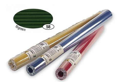 Obrázek produktu: Vlnitý papír, role 50 × 70 cm - barva tmavě zelená