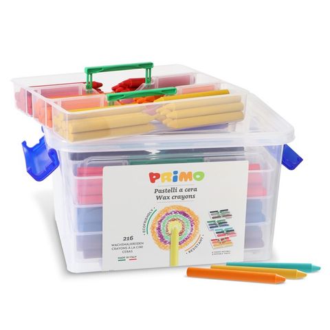 Obrázek produktu: Voskové pastelky PRIMO, Ø 8,8 mm, délka 85 mm, 216 ks, PP box