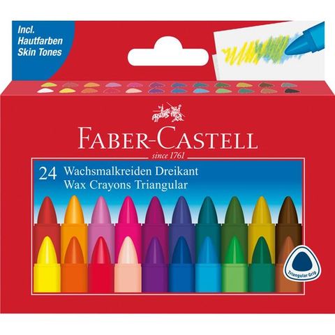 Obrázek produktu: Voskovky Faber-Castell trojhranné, 24 ks