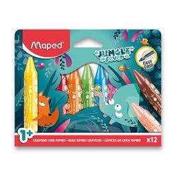 Obrázek produktu: Voskovky MAPED Jumbo Jungle Fever - sada 12 barev