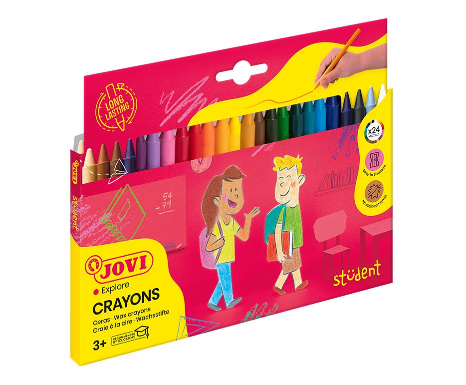 Voskovky Plasticolor JOVI - kulaté, 24 ks